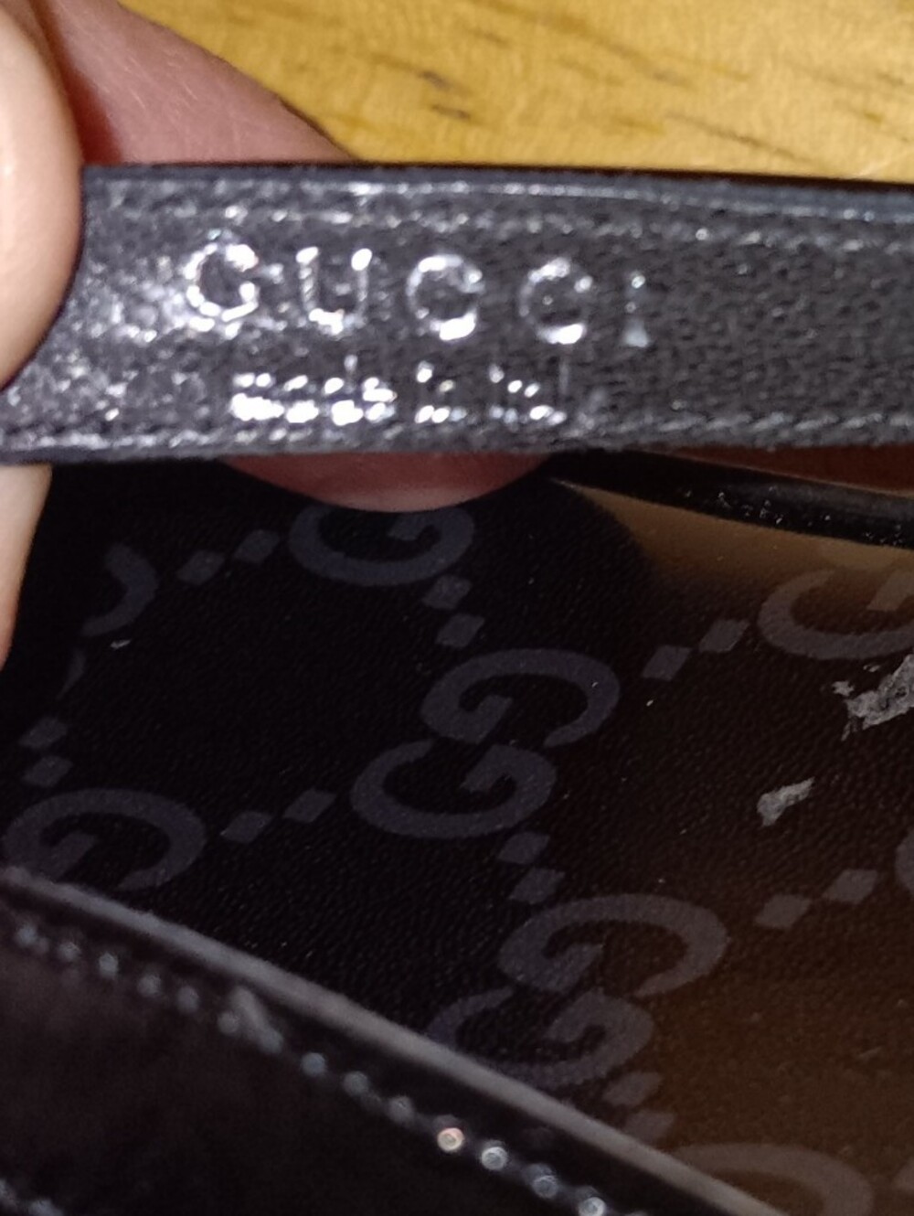 Gucci GG Black Monogram Sandals Size 36 1/2 - Picture 5 of 7